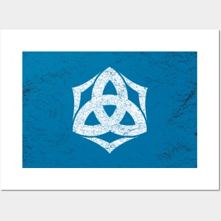 Kashiwazaki, Niigata Trinity Symbol - Distressed Posters and Art